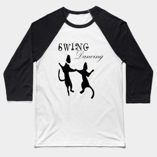 funny cats swing Baseball T-Shirt